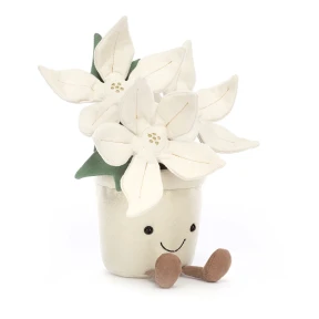 Jellycat - Peluche morbido Stella di Natale bianca