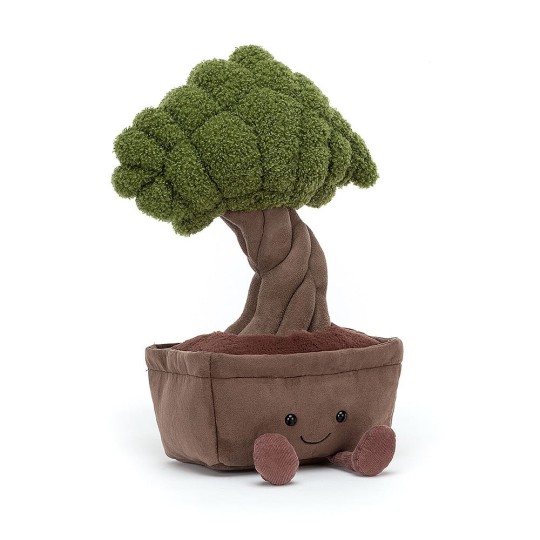 Jellycat - Peluche morbido vaso Bonsai