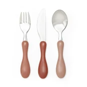 Sebra - Cucchiaio, forchetta e coltello - Colore: Rosa