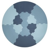 Sebra - Tappeto gioco Puzzle  - Ø122cm - Colore: Powder Blue