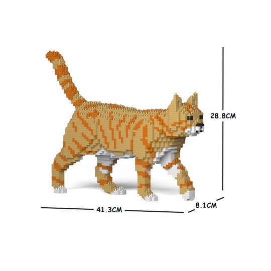 Jecka - Puzzle 3D Gatto arancione
