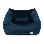 Nobodinoz - Pouf Chelsea Velvet - 72x75x42 cm - Eco-Velluto - Colori Nobodinoz: Night Blue