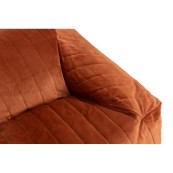 Nobodinoz - Pouf Chelsea Velvet - 72x75x42 cm - Eco-Velluto - Colori Nobodinoz: Wild Brown