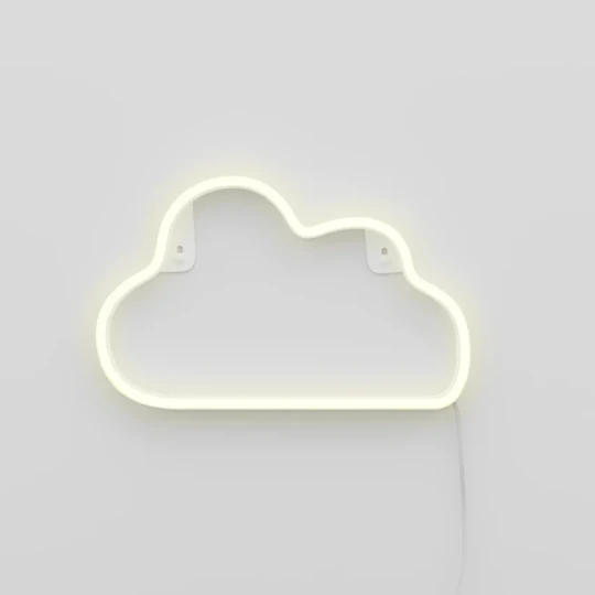 Ginga - Neon con luce a LED - Facile da appendere - Versioni Ginga: Cloud