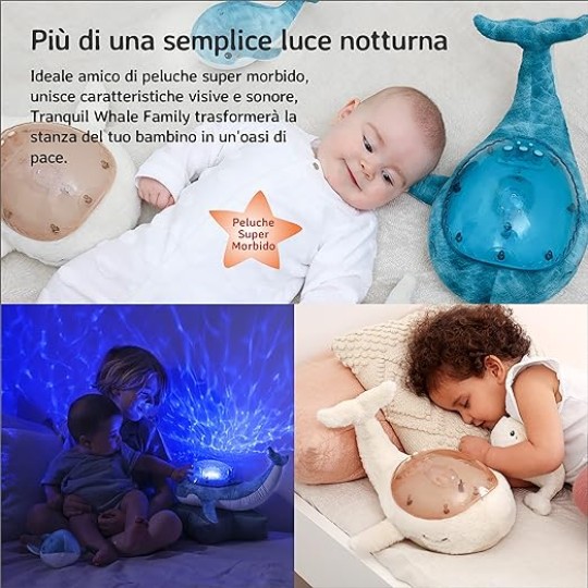 Cloud B - Proiettore peluche Balena