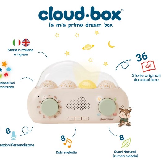 Cloud B - Cloud Box racconta storie con proiettore