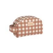 Nobodinoz - Trousse da viaggio impermeabile - 26x15x10 cm - Colori Nobodinoz: Terracotta Checks