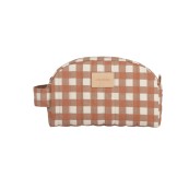 Nobodinoz - Trousse da viaggio impermeabile - 26x15x10 cm - Colori Nobodinoz: Terracotta Checks