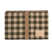 Nobodinoz - Fasciatoio da viaggio impermeabile Hyde Park - 70x50 cm - Colori Nobodinoz: Green Checks