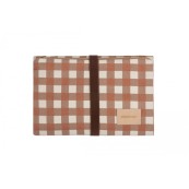 Nobodinoz - Fasciatoio da viaggio impermeabile Hyde Park - 70x50 cm - Colori Nobodinoz: Terracotta Checks
