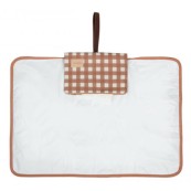 Nobodinoz - Fasciatoio da viaggio impermeabile Hyde Park - 70x50 cm - Colori Nobodinoz: Terracotta Checks