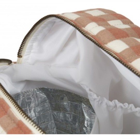 Nobodinoz - Borsa Organizer per Passeggino Hyde Park - 38x33x16 cm - Colori Nobodinoz: Terracotta Checks