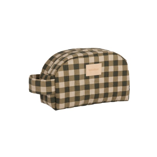 Nobodinoz - Trousse da viaggio impermeabile - 26x15x10 cm - Colori Nobodinoz: Green Checks