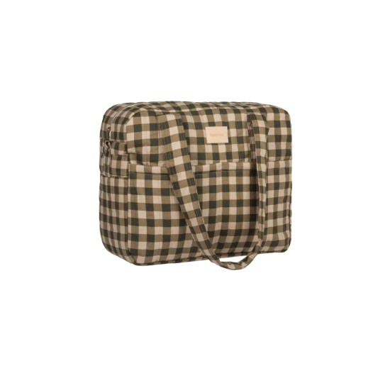 Nobodinoz - Borsa Organizer per Passeggino Hyde Park - 38x33x16 cm - Colori Nobodinoz: Green Checks
