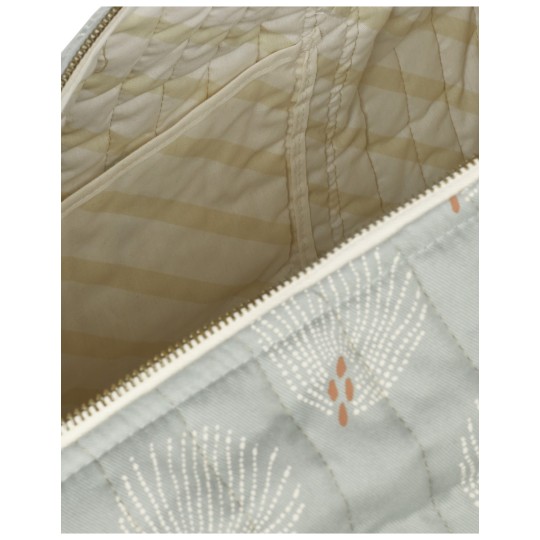 Nobodinoz - Borsa Weekend  - 45x30x30 - 100% Cotone organico - Colori Nobodinoz: White Gatsby antique Green