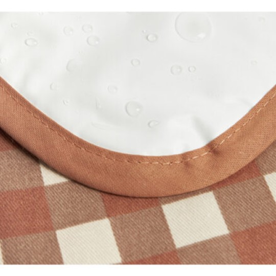 Nobodinoz - Fasciatoio da viaggio impermeabile Hyde Park - 70x50 cm - Colori Nobodinoz: Terracotta Checks