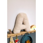 Betty's Home - Cuscino decorativo Alfabeto - Lettera A - Colore: Teddy Cream