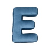 Betty's Home - Cuscino decorativo Alfabeto - Lettera E - Colore: Blu