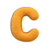 Betty's Home - Cuscino decorativo Alfabeto - Lettera C - Colore: Giallo