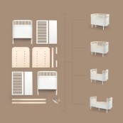 Sebra - Lettino evolutivo Baby e Junior- Juno - Dal 1942 - Varianti Sebra: Wooden Edition
