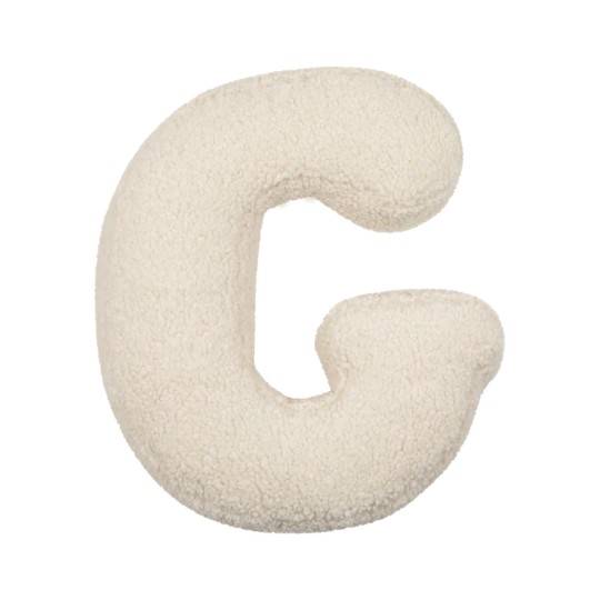 Betty's Home - Cuscino decorativo Alfabeto - Lettera G - Colore: Teddy Cream