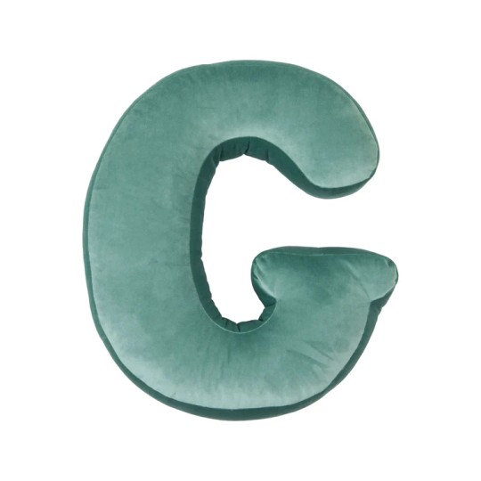 Betty's Home - Cuscino decorativo Alfabeto - Lettera G - Colore: Menta
