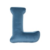 Betty's Home - Cuscino decorativo Alfabeto - Lettera L - Colore: Blu