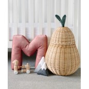 Betty's Home - Cuscino decorativo Alfabeto - Lettera M - Colore: Blu