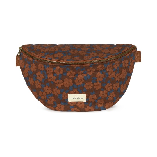 Nobodinoz - Marsupio Paris-Tokyo 31x20x10cm - Cotone Bio - Colori Nobodinoz: Maroon Poppies