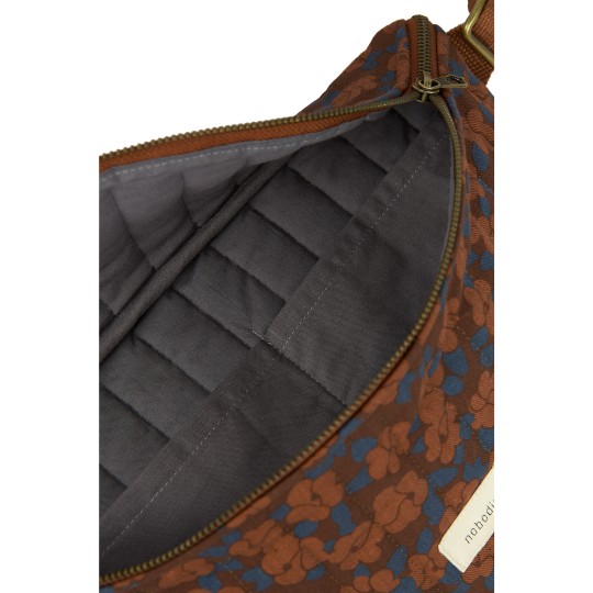 Nobodinoz - Marsupio Paris-Tokyo 31x20x10cm - Cotone Bio - Colori Nobodinoz: Maroon Poppies