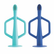 Tiny Twinkle - Spazzolino per denti in silicone - 2 pezzi