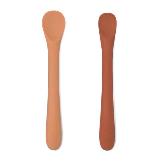 Soina - Set cucchiaini per lo svezzamento - Dai 5/6 mesi - Colori Soina: Cammello