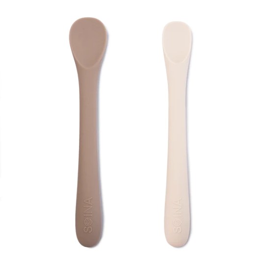 Soina - Set cucchiaini per lo svezzamento - Dai 5/6 mesi - Colori Soina: Talpa