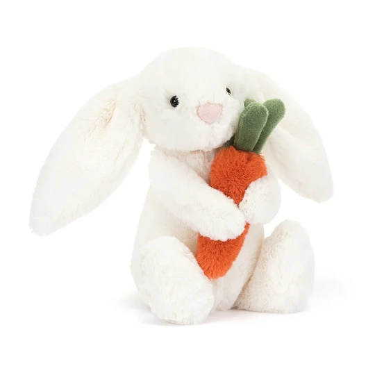 Jellycat - Peluche morbido Coniglio con carote