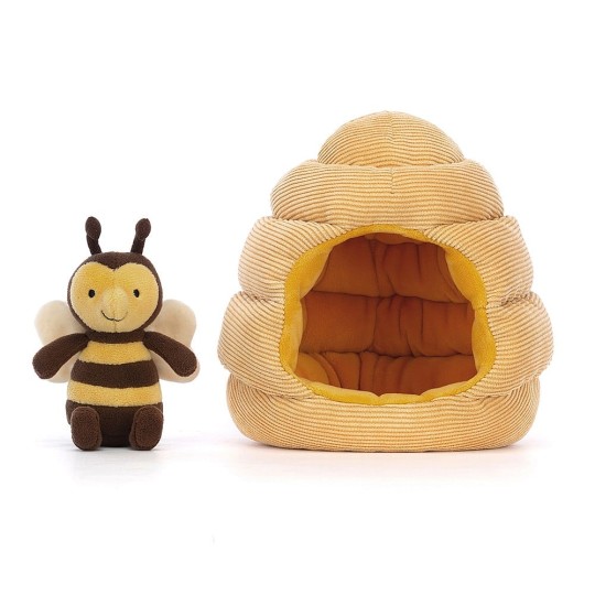 Jellycat - Peluche morbido Casa del miele e l'ape