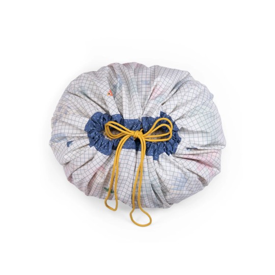 Play&Go - Sacco Portagiochi e Tappeto 2 in 1 - Cotone - Colore: Les Toupitis