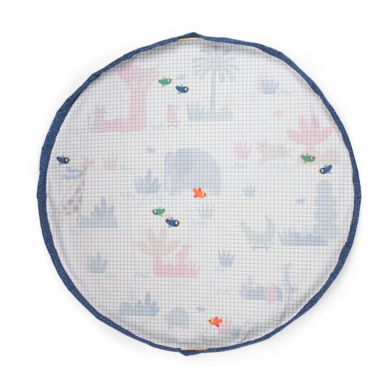 Play&Go - Sacco Portagiochi e Tappeto 2 in 1 - Cotone - Colore: Les Toupitis