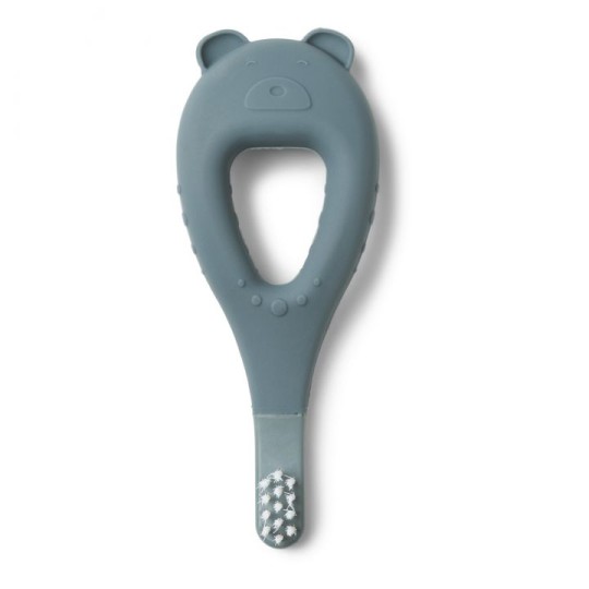 Liewood - Spazzolino da denti Janelle in silicone - Set da 2 - Colore Liewood: Whale Blue