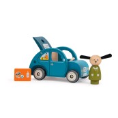 Moulin Roty - Macchina in legno 2 CV - La grande famiglia