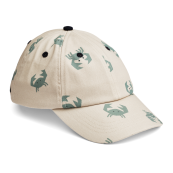 Liewood - Cappellino da baseball Danny 53 (5-6 anni) - 100% Cotone organico - Colore Liewood: Crab / Sandy