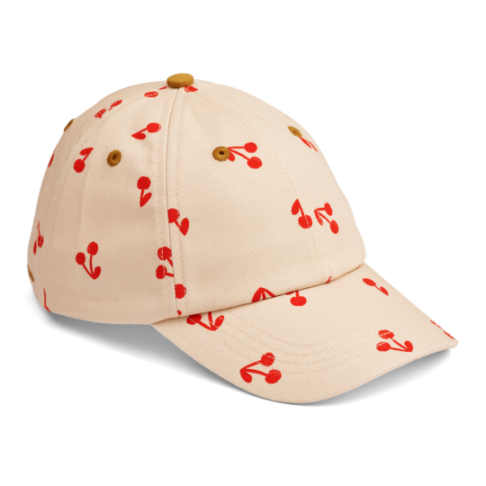 Liewood - Cappellino da baseball Danny 51 (1-4 anni) - 100% Cotone organico - Colore Liewood: Cherries/Apple Blossom