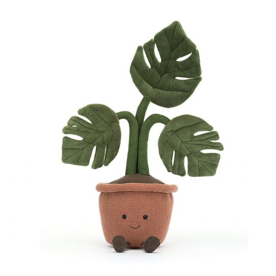 Jellycat - Peluche morbido Pianta Monstera