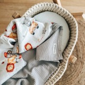 Nannafrufrù - Coperta Culla 90x65cm - 100% Cotone organico - Colore Nannafrufrù: Cars
