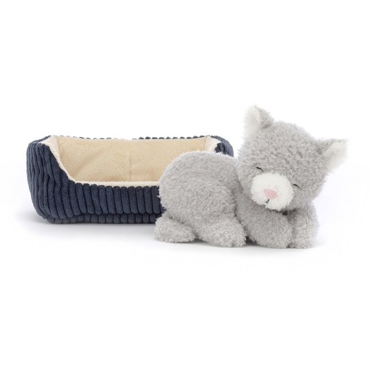 Jellycat - Peluche morbido Gatto che sonnecchia