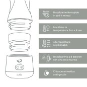 Nuvita - Scaldabiberon portatile universale - riscalda il latte in 4 minuti