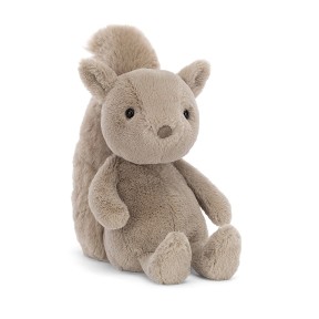 Jellycat - Peluche morbido Scoiattolo grigio