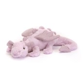 Jellycat - Peluche morbido Drago Lavanda - Taglie Jellycat: S
