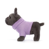 Jellycat - Peluche morbido cucciolo Bulldog con maglioncino