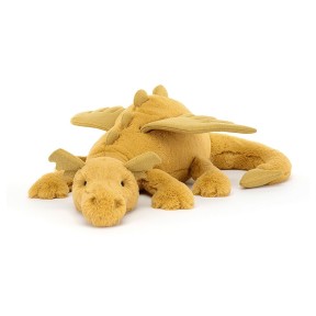 Jellycat - Peluche morbido Drago dorato