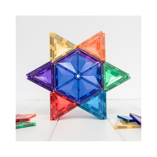 Connetix - 30 Pezzi Geometry rainbow - 100% Plastica ABS Atossica